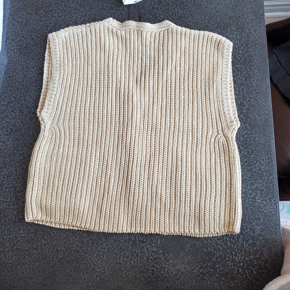 TOTEME ! chunky-knit linen-blend vest (L) - Picture 8 of 14